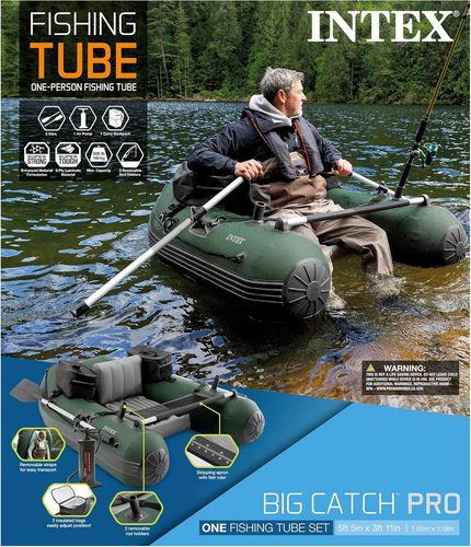 סירה מתנפחת לדייג ליחיד INTEX Big Catch Pro 68381 