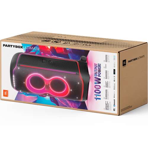שיריון אילת JBL PartyBox Ultimate 1100W  רמקול מסיבות אלחוטי בצבע שחור