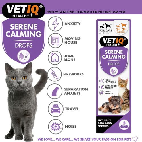 ווט איי קיו VetIQ טיפות הרגעה לכלבים וחתולים 100 מ'ל