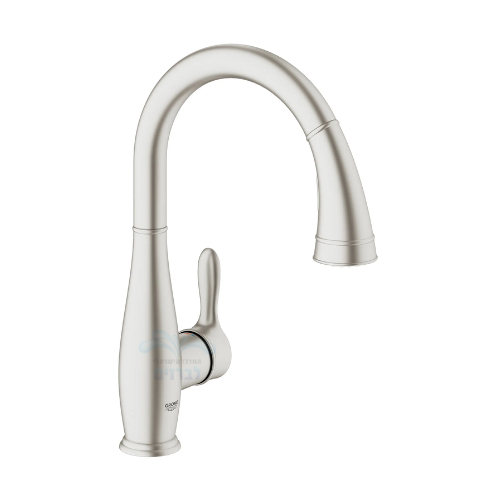 ברז נשלף לכיור מטבח גרואה GROHE Parkfield 30213DC1 שני מצבי זרימה | כרום מוברש