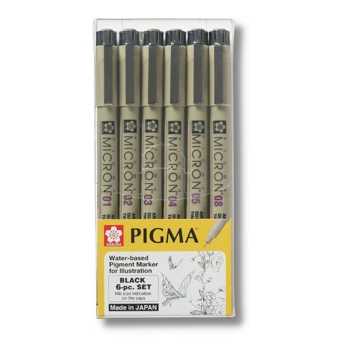 סט רפידוגרף 6 יחידות MICRON סקורה XSDK-6A