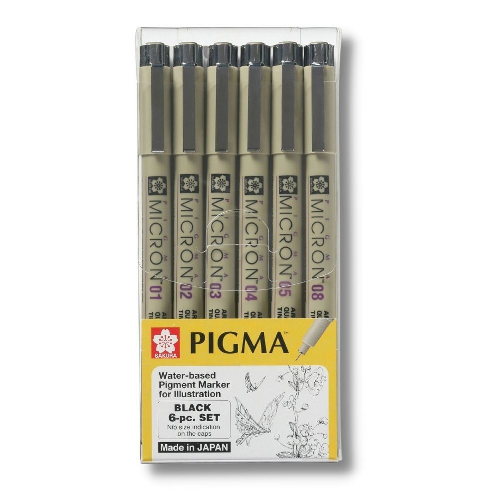 סט רפידוגרף 6 יחידות MICRON סקורה XSDK-6A