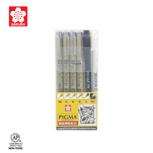 סט רפידוגרף 6 יחידות MICRON סקורה XSDK-M6