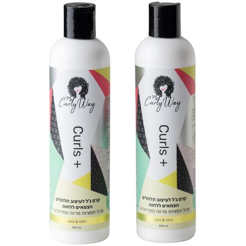 מארז זוג קרם ג`ל לעיצוב תלתלים  CURLS + קרלי וואי 300 מ