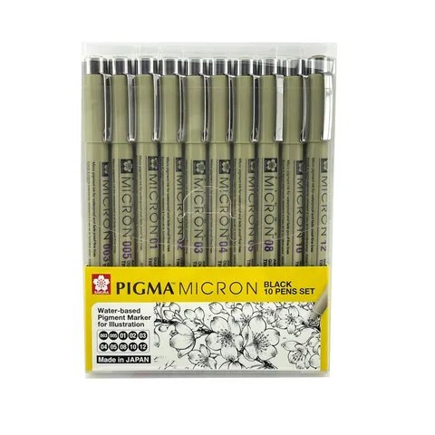 סט רפידוגרף 10 יחידות MICRON סקורה XSDK-10A