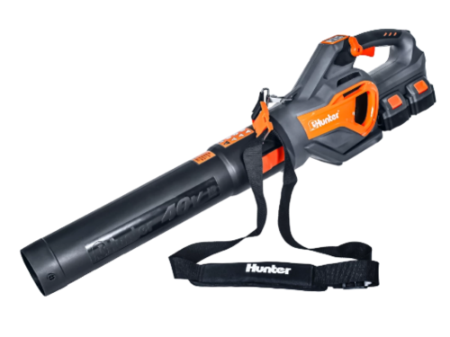 מפוח עלים עוצמתי 40V HUNTER (2X20) + 2 + זוג סוללות 4Ah | מטען כפול 8A