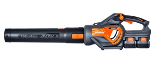 מפוח עלים עוצמתי 40V HUNTER (2X20) + 2 + זוג סוללות 4Ah | מטען כפול 8A