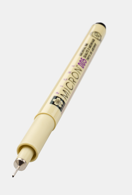 עט רפידוגרף שחור MICRON סקורה 005