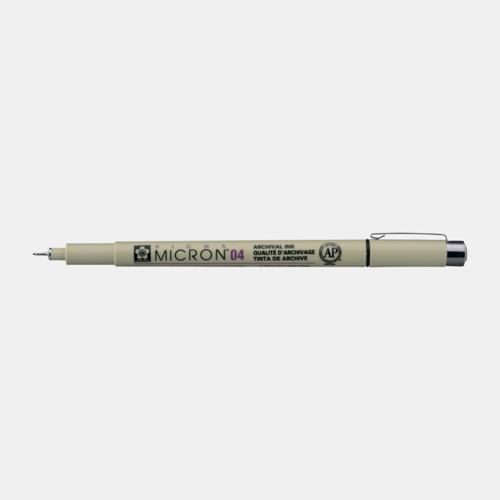עט רפידוגרף שחור MICRON סקורה 0.4