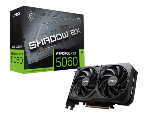 כרטיס מסך MSI GeForce RTX 5060 8G SHADOW 2X OC 