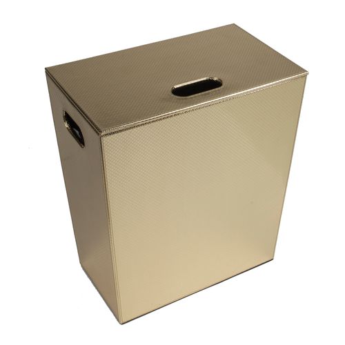 סל כביסה קטן מעויינים זהב מבריק ECOPELLE Hamper 