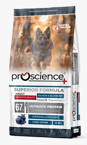 פרו סיינס Pro Science סלמון ואוכמניות 12 ק"ג