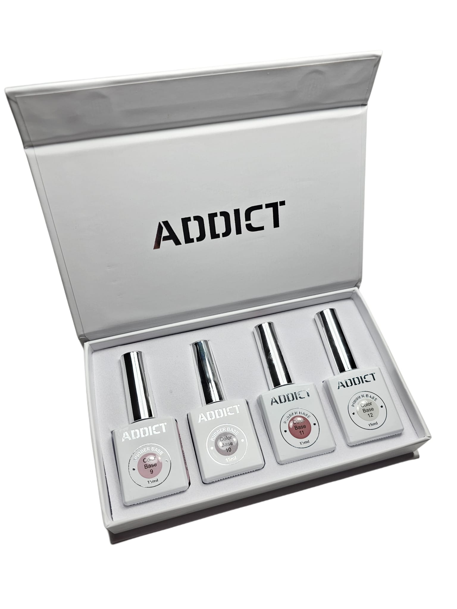 מארז 4 גוונים קולור בייס 15 מ״ל ADDICT 
