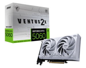 כרטיס מסך MSI GeForce RTX 5060 8G VENTUS 2X OC WHITE