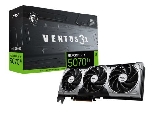 כרטיס מסך MSI RTX 5070 Ti 16G VENTUS 3X OC 