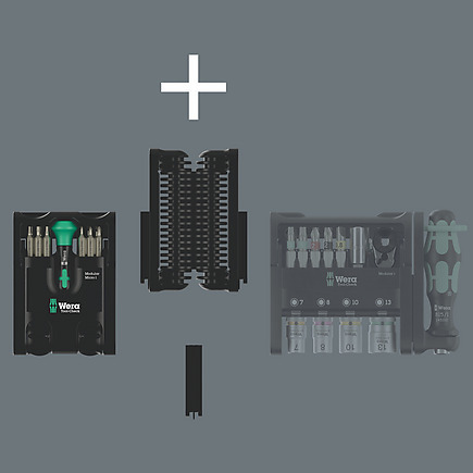 WERA Tool‑Check Modular Micro 1 – סט מברג ביטים 21‑חלקים קומפקטי 05049002001