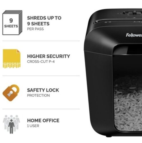 מגרסת נייר Fellowes Powershred LX50 שחורה