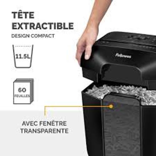 מגרסת נייר Fellowes Powershred LX50 שחורה