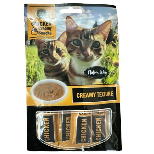 שלוקים לחתול בטעם עוף 4 יחידות Native Way
