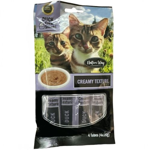 שלוקים לחתול בטעם ברווז 4 יחידות Native Way