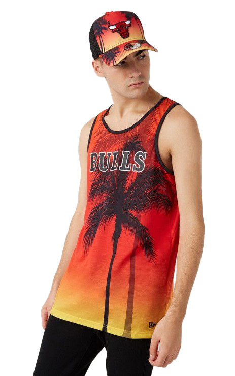גופיית ניו ארה New Era Chicago Bulls NBA Summer City Tank Top | גברים