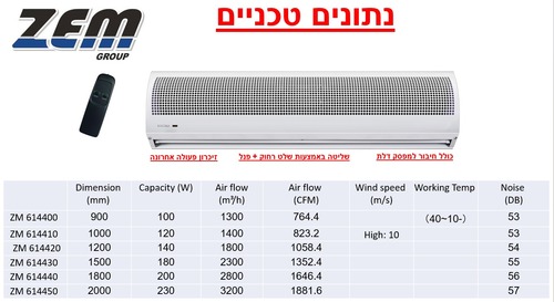 מסך אויר 180 ס