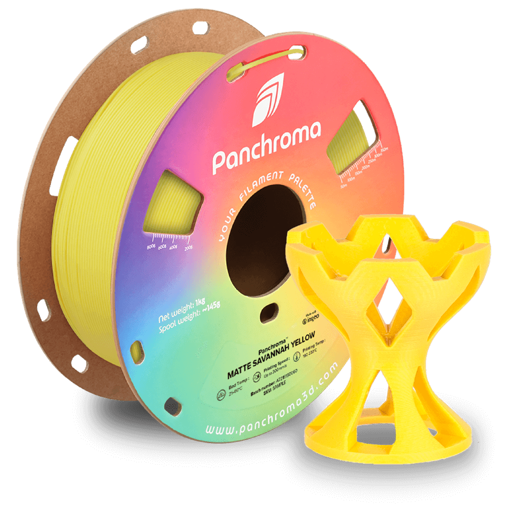 פילמנט צהוב 1 ק"ג 1.75 מ"מ - Panchroma Matte PLA Savannah Yellow (PolyTerra™ PLA)