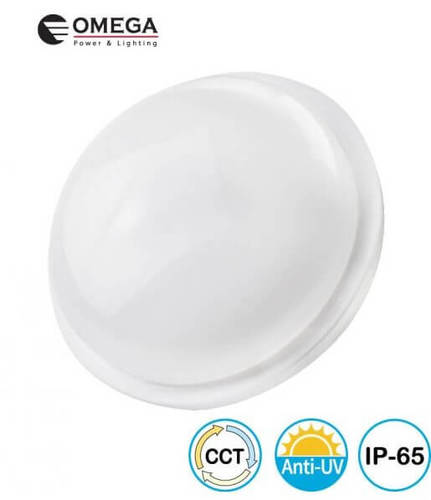 פלפון חוץ IP65 BULK 3CCT צמוד תקרה\חומה 25W עגול