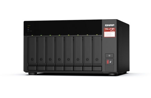 שרת אחסון QNAP TS-873A 8G Quad-Core NVME NAS 8-Bay