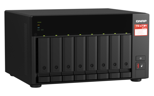 שרת אחסון QNAP TS-873A 8G Quad-Core NVME NAS 8-Bay