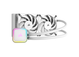 קירור נוזלי למעבד Corsair iCUE H100i RGB ELITE 240mm White Liquid CPU Cooler