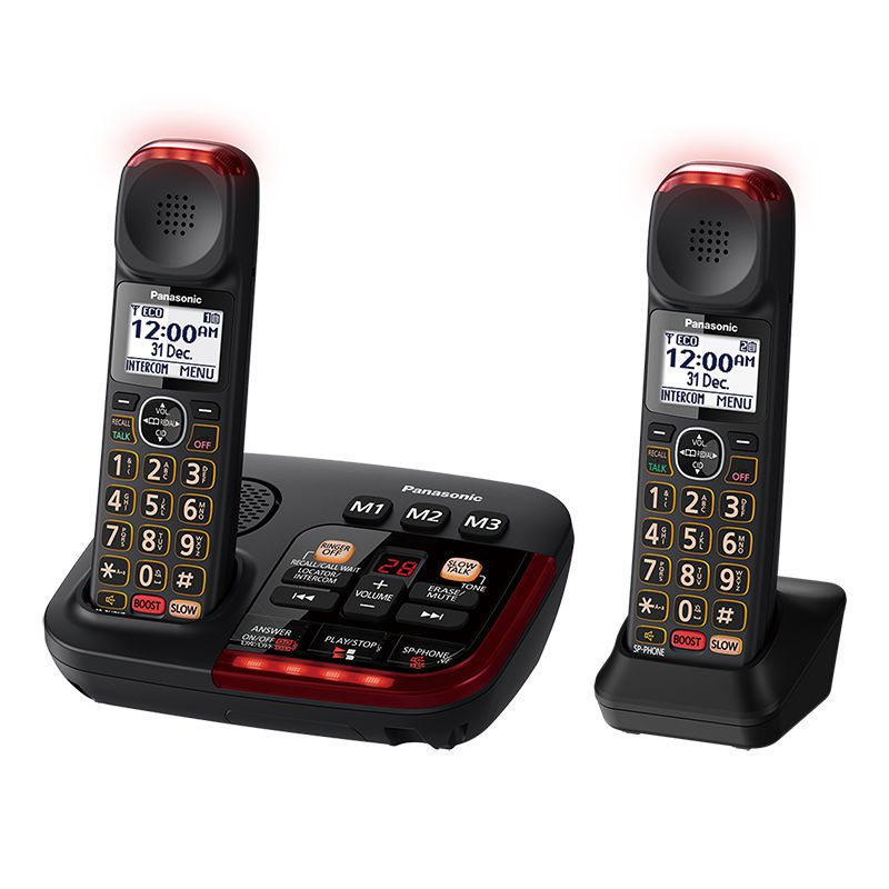 טלפון אלחוטי מוגבר Panasonic KX-TGM422MBB פנסוניק + משיבון דיגיטלי