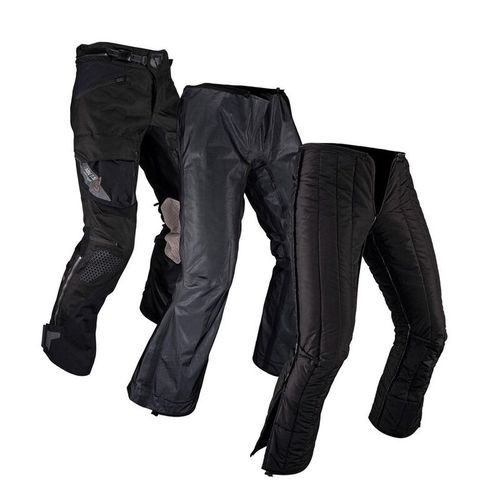 מכנס רכיבה ממוגן וחסין מים ליט שחור - LEATT PANTS ADV DRITOUR 7.5 
