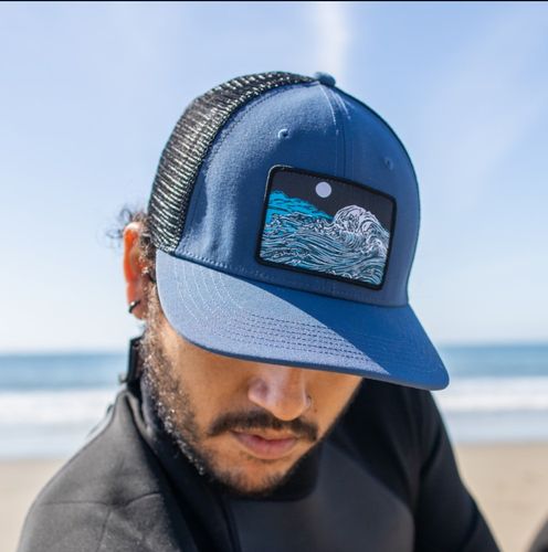 כובע מצחייה ARTIST SERIES PATCH TRUCKER כחול  - Sunday AfterNoons