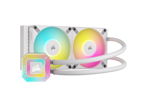 קירור נוזלי למעבד Corsair iCUE H100i ELITE CAPELLIX XT White Liquid CPU Cooler