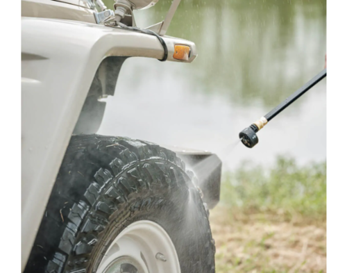 מכשיר שטיפה בלחץ 56 בר עם אביזרים + סוללה 4 אמפר ומטען WORX 