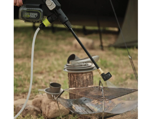 מכשיר שטיפה בלחץ 56 בר עם אביזרים + סוללה 4 אמפר ומטען WORX 