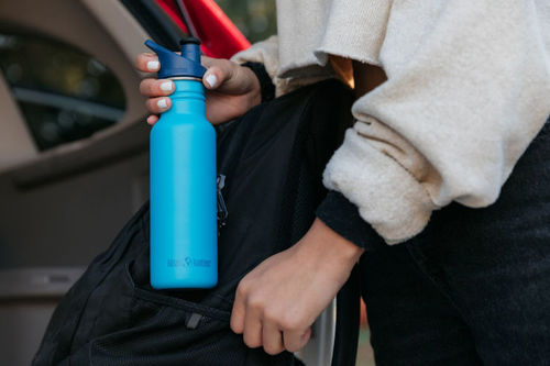בקבוק מים מנירוסטה כחול - KLEAN KANTEAN 532ML