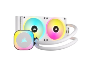 קירור נוזלי למעבד Corsair iCUE LINK H100i RGB AIO 240mm White Liquid CPU Cooler