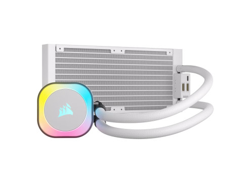 קירור נוזלי למעבד Corsair iCUE LINK H100i RGB AIO 240mm White Liquid CPU Cooler