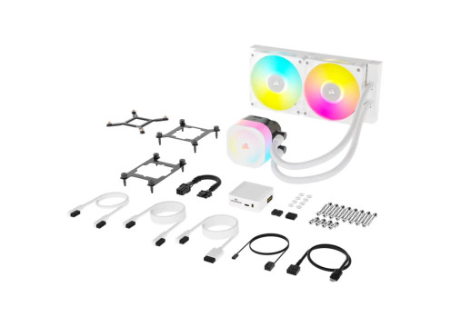 קירור נוזלי למעבד Corsair iCUE LINK TITAN 240 RX RGB AIO Liquid CPU Cooler White