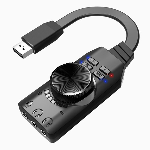 כרטיס קול USB עם גלגלת