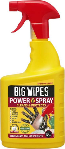  BIG WIPES Power PRO - מסיר ביעילות לשלשת יונים ולכלוך מרכבים - 1 ליטר