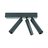 צמוד תקרה שחור TRIX 7Wx3 אור חם NISKO