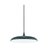 מנורת תלייה גוף שחור LUNARA 12W 25CM אור חם NISKO