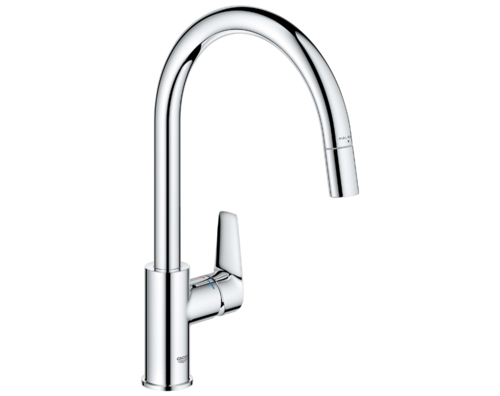 ברז מטבח נשלף BauEdge כרום ניקל GROHE