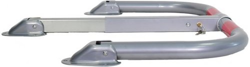 מחסום חניה מתקפל SMITH דגם 151702-001 עם רגל אחורית ומנעול מאובטח, רוחב 94 ס
