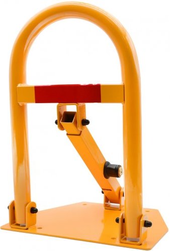 מחסום חניה מתקפל Smith דגם 151702-003 עם בסיס קבוע לקרקע, שלדת צינור חזקה 38 מ