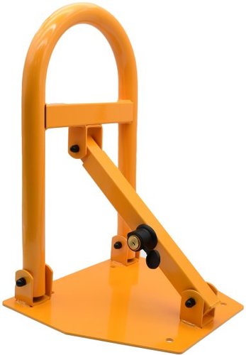 מחסום חניה מתקפל Smith דגם 151702-003 עם בסיס קבוע לקרקע, שלדת צינור חזקה 38 מ