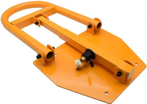 מחסום חניה מתקפל Smith דגם 151702-003 עם בסיס קבוע לקרקע, שלדת צינור חזקה 38 מ